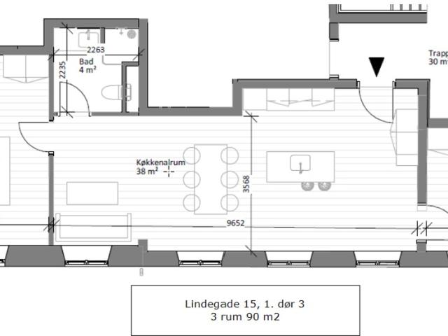Lejlighed til leje i Christiansfeld, Kolding