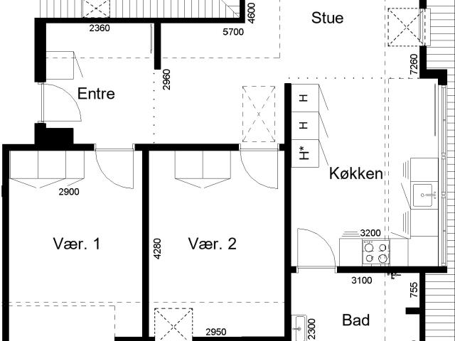 Lejlighed til leje i Aabenraa
