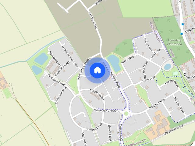 House for rent in Radbourne CP, South Derbyshire