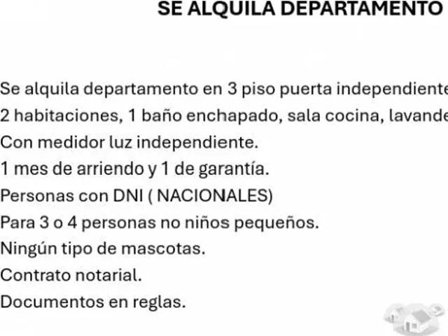 Departamento alquiler en Chancay, Lima Metropolitana