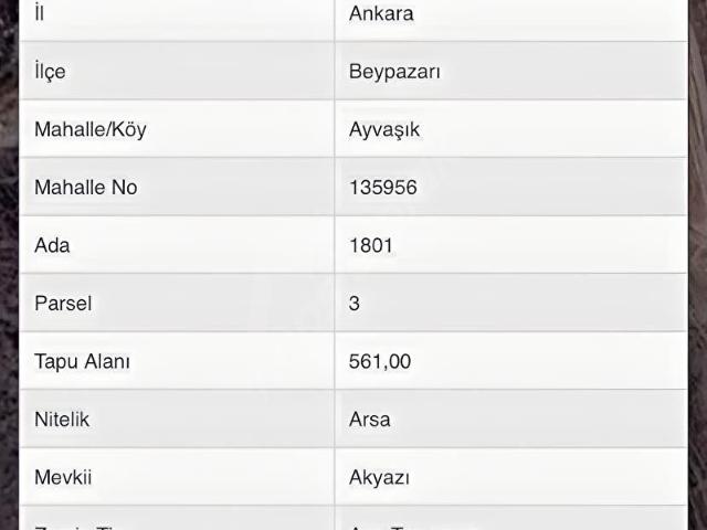 Beypazari, Ankara içerisinde satılık Arsa