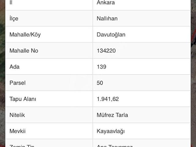 Nallihan, Ankara içerisinde satılık Arsa