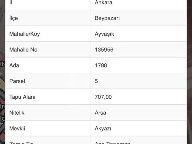 Beypazari, Ankara içerisinde satılık Arsa