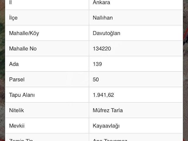 Nallihan, Ankara içerisinde satılık Arsa