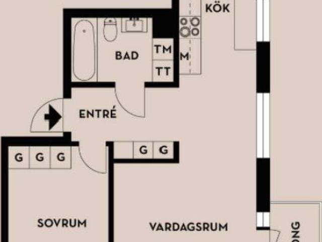 Lägenhet hyra i Älvsjö, Botkyrka