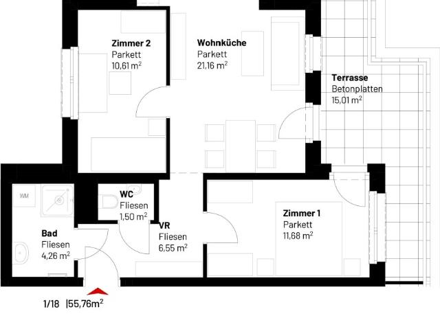 Apartment mieten in Donaustadt, Wien