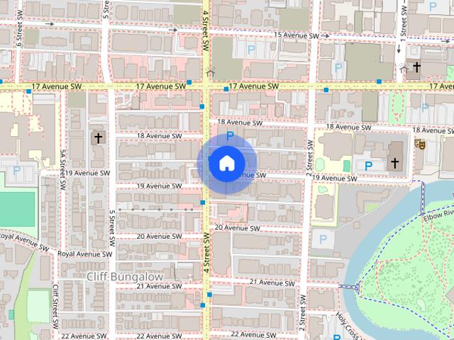 Apartment for rent in Fourth Street BRZ, Calgary