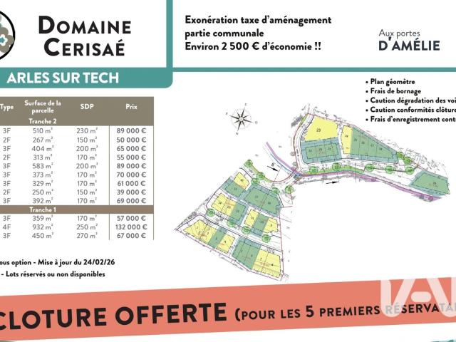 Terrain vente à Céret, Amélie-les-bains-palalda