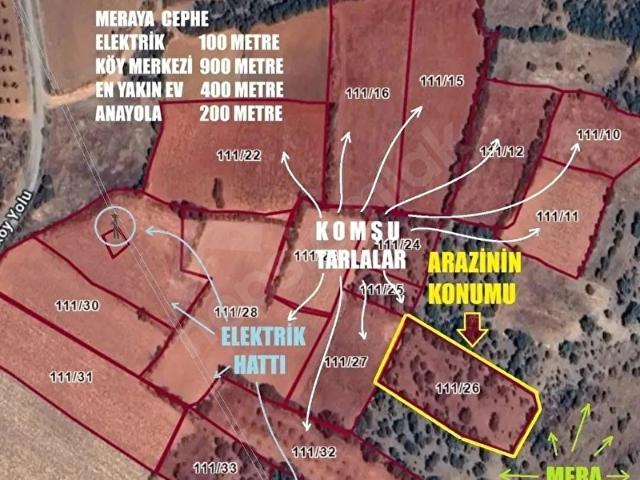 Çamköy, Bekilli içerisinde satılık Arsa