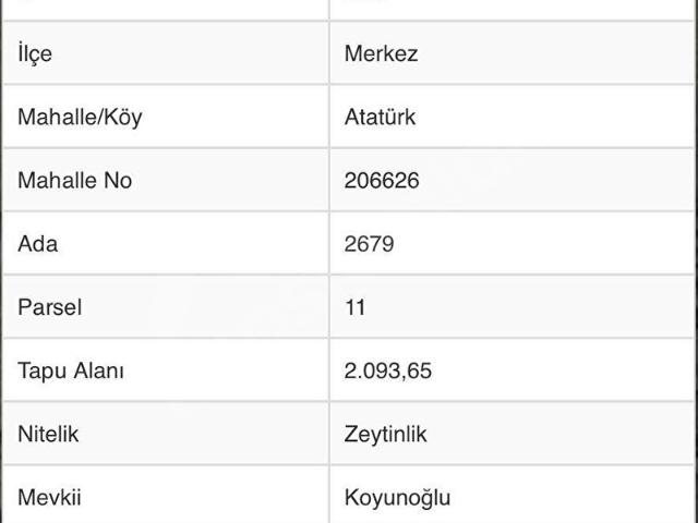 Kilis Merkez, Kilis içerisinde satılık Arsa