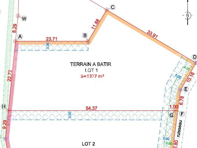 Terrain vente à La Flèche, Amné