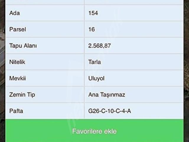 Bolu Merkez, Bolu içerisinde satılık Arsa