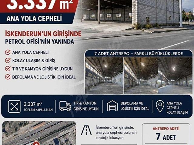Dumlupınar Mah., İskenderun içerisinde satılık Depo