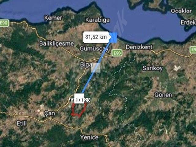 Asmalı, Çan içerisinde satılık Arsa