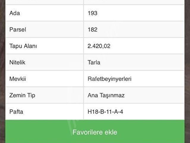 Örtülüce, Biga içerisinde satılık Arsa