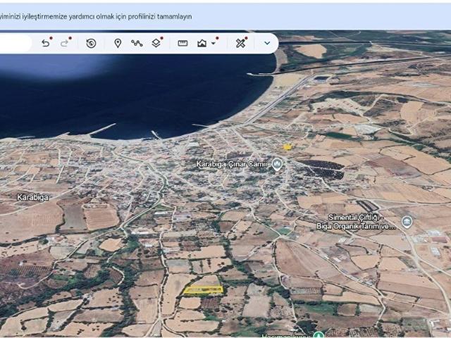 Karabiga, Biga içerisinde satılık Arsa