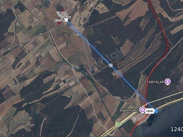 Bigalı, Eceabat içerisinde satılık Arsa
