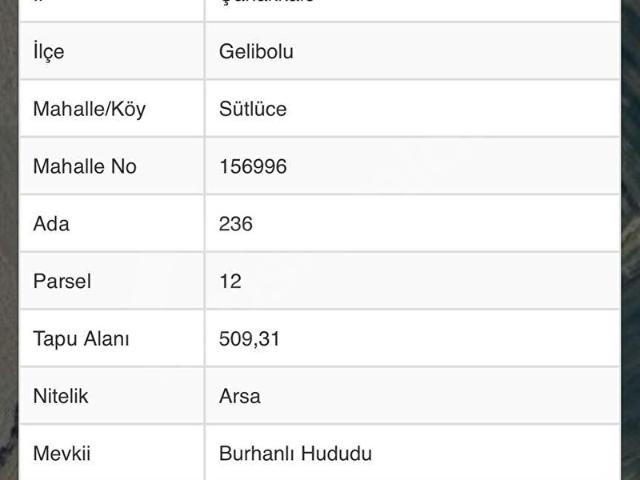 Gelibolu, Çanakkale içerisinde satılık Arsa