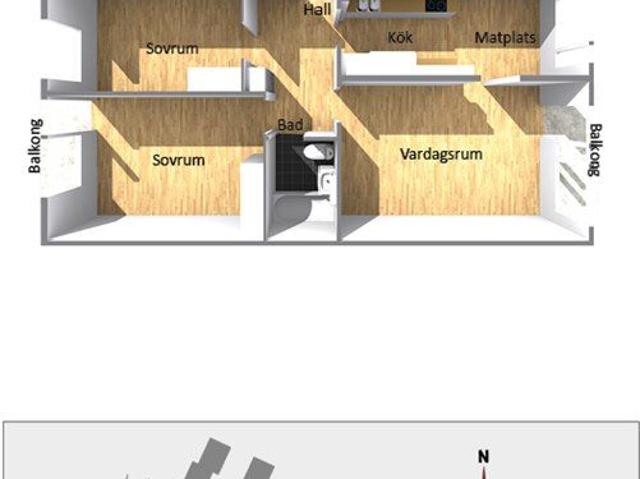 Lägenhet hyra i Åmål, Västra Götaland
