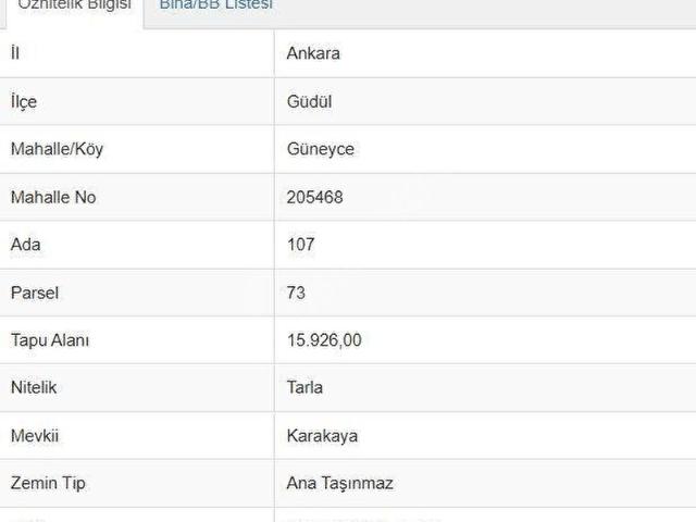 Güdül, Ankara içerisinde satılık Arsa