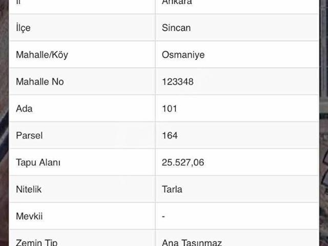 Sincan, Ankara içerisinde satılık Arsa