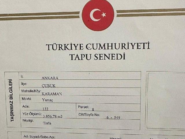 Çubuk, Ankara içerisinde satılık Arsa