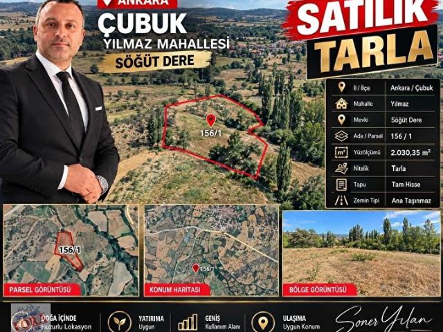 Yılmaz Mahallesi, Çubuk içerisinde satılık Arsa