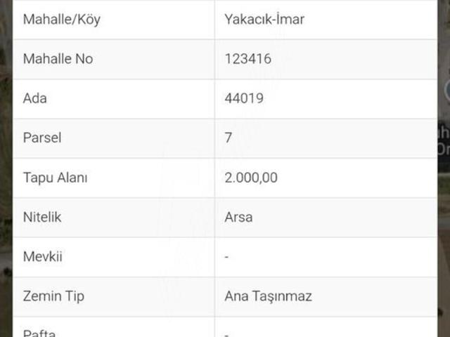 Yakacık Mahallesi, Yenimahalle içerisinde satılık Arsa
