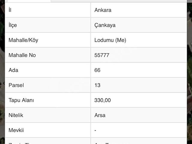 Çankaya, Ankara içerisinde satılık Arsa