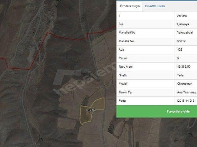 Çankaya, Ankara içerisinde satılık Arsa