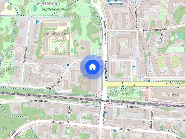 Lägenhet hyra i Skytteholm, Solna