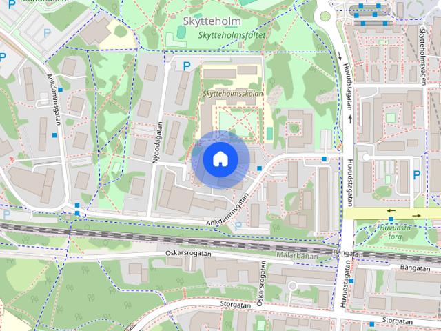 Lägenhet hyra i Skytteholm, Solna