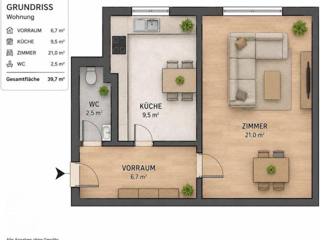 Apartment kaufen in Gries, Gersdorf-Feistritz