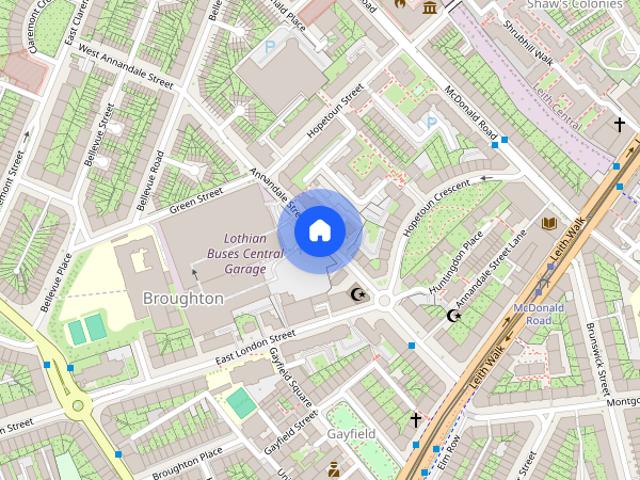 Apartment for rent in Gayfield, Broughton