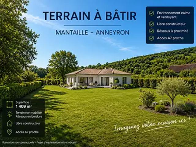 Terrain vente à Valence, Anneyron