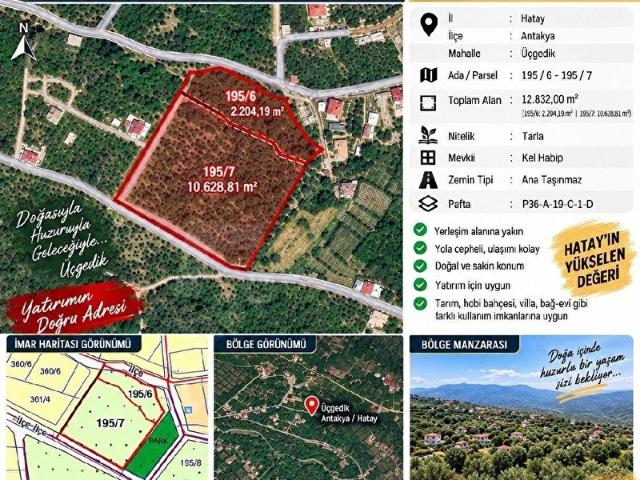 Akhisar Mahallesi, Antakya içerisinde satılık Arsa