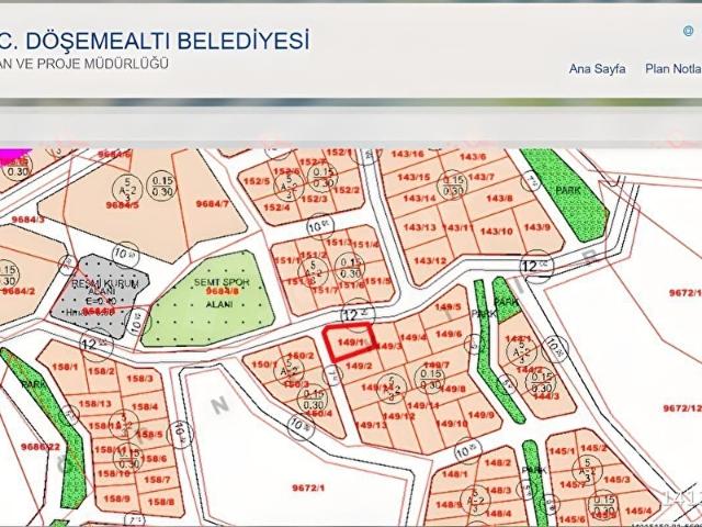 Döşemealti, Antalya içerisinde satılık Arsa