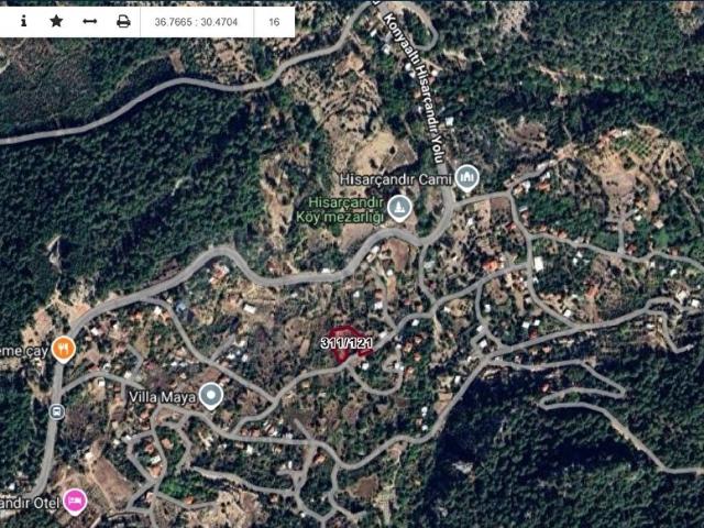 Hisarçandır, Konyaaltı içerisinde satılık Arsa