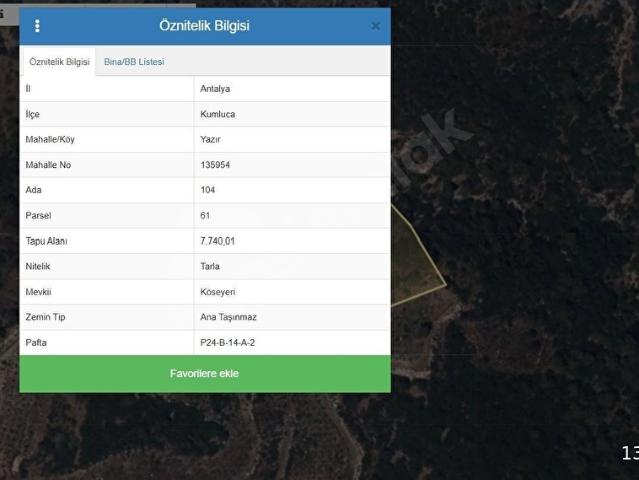 Kumluca, Antalya içerisinde satılık Arsa