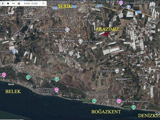 Serik, Antalya içerisinde satılık Arsa