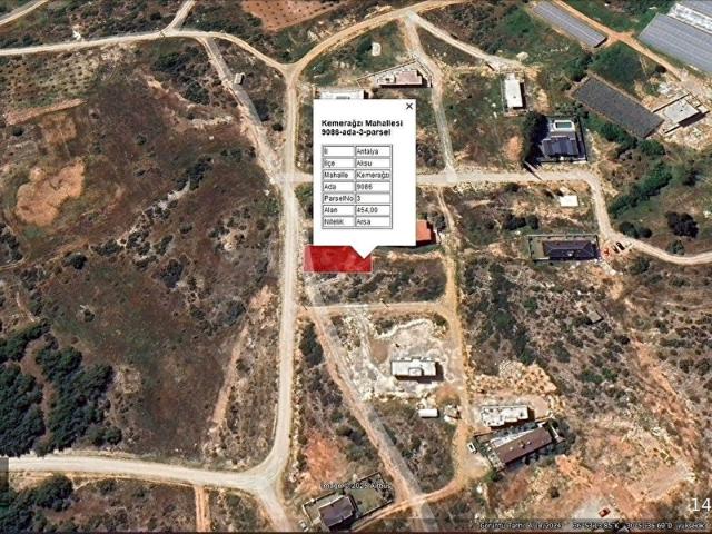 Aksu, Antalya içerisinde satılık Arsa