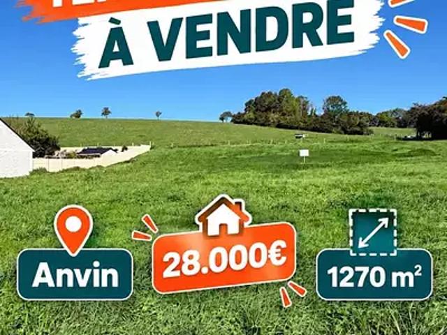 Terrain vente à Anvin, Pas-de-Calais