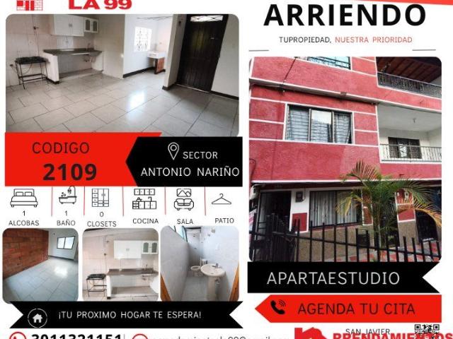 Apartaestudio en arriendo en Antioquia, Valle de Aburrá