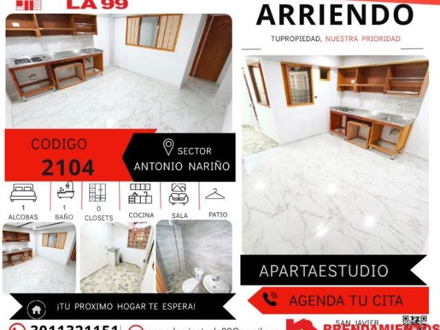 Apartaestudio en arriendo en Antioquia, Valle de Aburrá