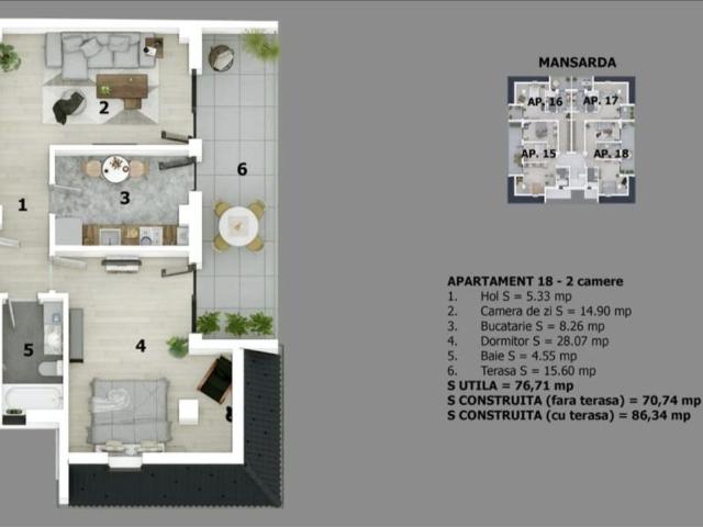 Apartament vânzări în Otopeni, București