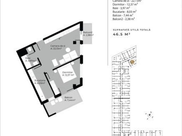 Apartament vânzări în Romani, Cluj