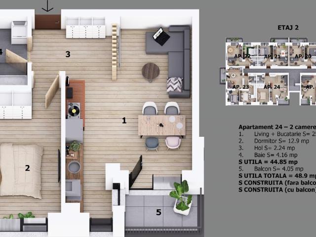 Apartament vânzări în Otopeni, București