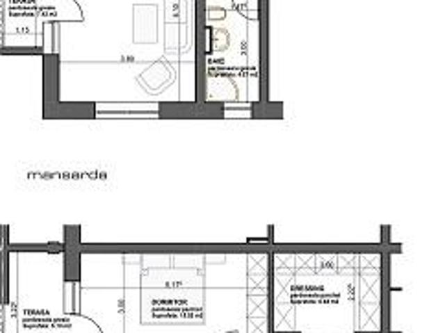 Apartament 3 Camere, 104 Mp + 3 Terase, Decomandat Apartament 3 Camere, 104 Mp + 3 Terase, Decomandat