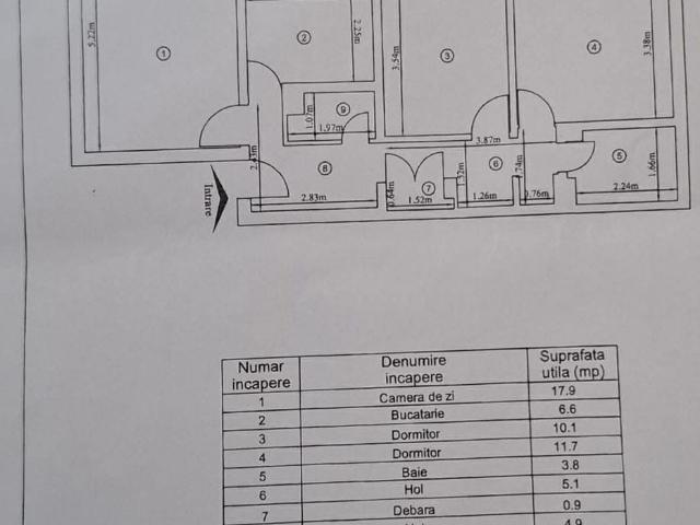 Apartament vânzări în Mircea Cel Batran, Iași