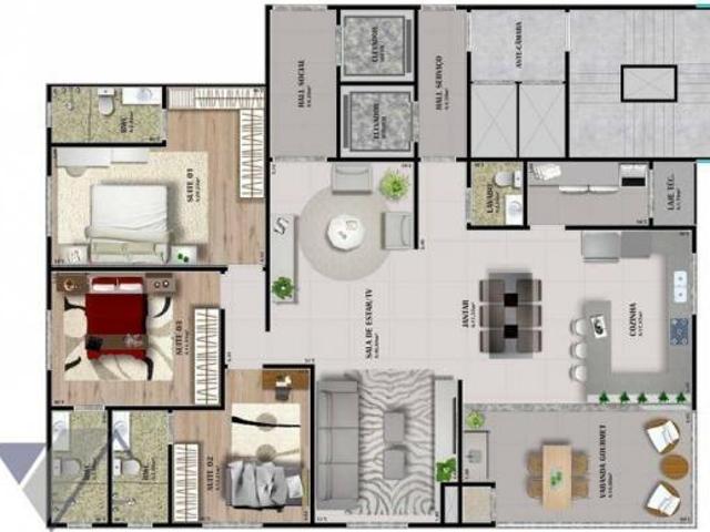 Apartamento venda em Country, Cascavel
